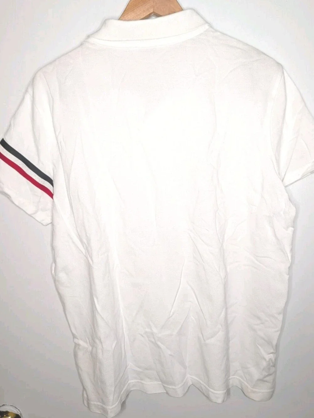 Moncler Short Sleeve Polo Shirt White Men Size XL - See Description Measurements - Picture 2 of 7